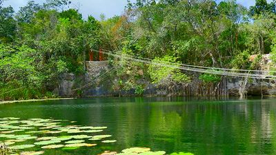 Riviera Maya’s cenotes were sacred sites for the Maya. // © 2013 Experiencias Xcaret F