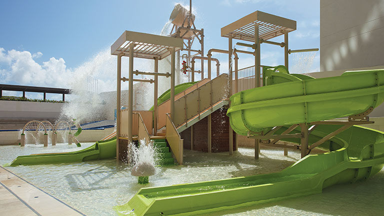 Kids will enjoy the property’s water park.