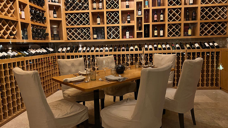 The private dining room at Don Sanchez in downtown San Jose del Cabo