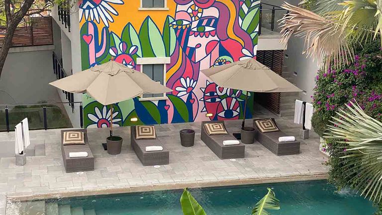 The pool at Hotel Matilda