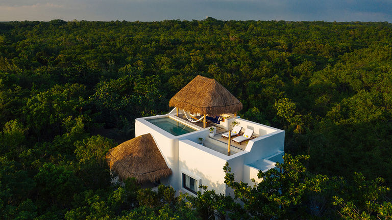 Hotel Esencia in the Riviera Maya recently launched Rooftop Wellness Suites.