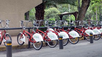 Bike-rental services such as Ecobici allow visitors to rent a pair of wheels and explore Mexico City. // © 2016 Banco de Imagenes Sectur CDMX
