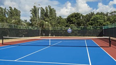 The tennis courts at Iberostar Paraiso Maya are open all day. // © 2017 Iberostar Hotels and Resorts