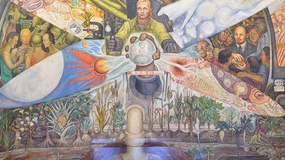 This  mural, titled "Man, Controller of the Universe," at the Palace of Fine Arts, is just one stop along a Mexico City art and cultural tour withTia Stephanie Tours. // © 2016 Tia Tour Trends/Jeff Schneiderman Photography