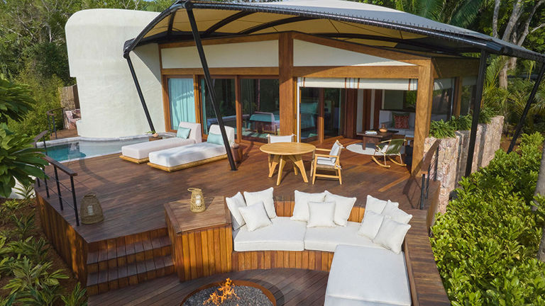 Naviva, a Four Seasons Resort, offers a luxury tented experience.
