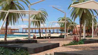 The Caleta and Calletilla beach area will soon boast a new bridge connecting the pier and plaza. // © 2015 Guerrero Ministry of Tourism