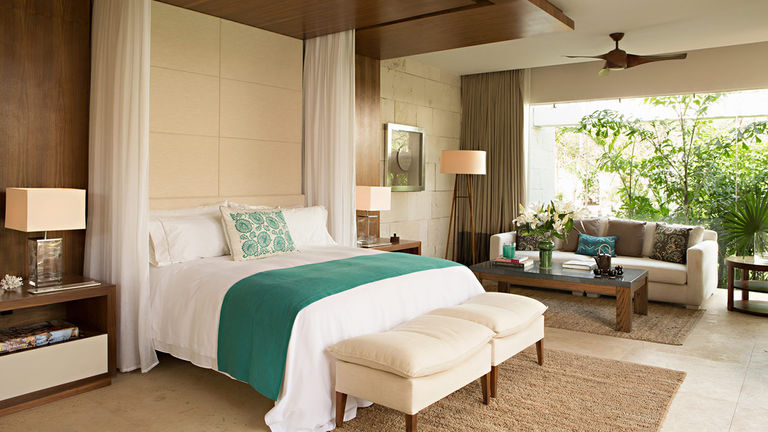 Chable combines the original 19th-century walls of the working hacienda with contemporary design.