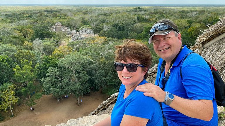 Visitors can climb the pyramid at Ek Balam for incredible views.
