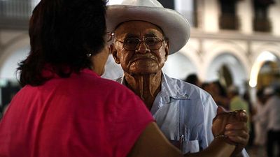 Local residents gather several times per week to dance the Cuban “danzon” in the town square. // © 2016 Mexico Tourism Board