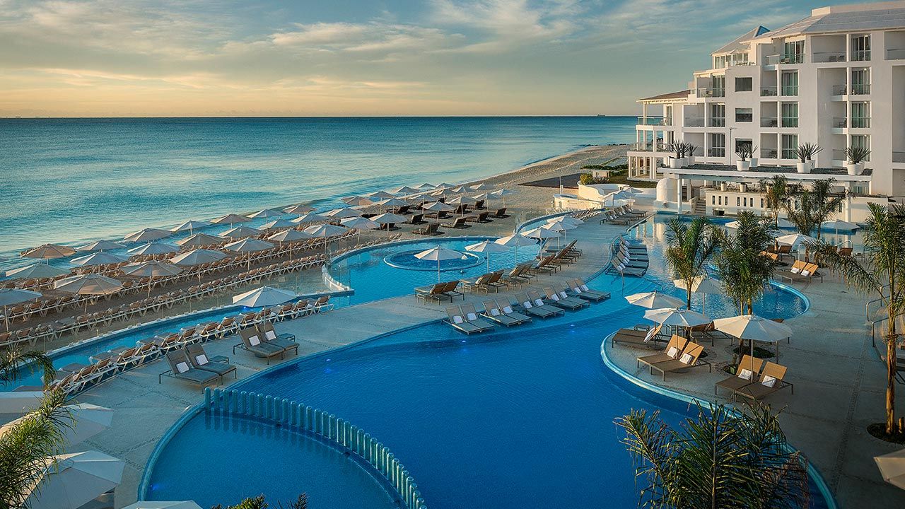 Playacar Palace is located right on the beach.