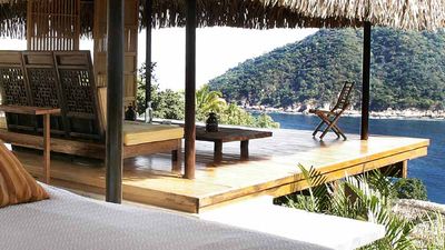 Verana is a rustic chic inn on a forested hillside. // © 2014 Jae Feinberg