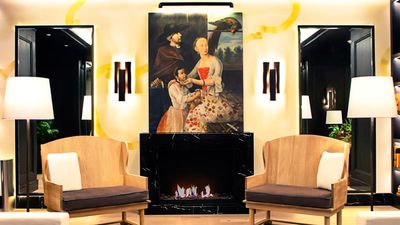 The new lobby at Four Seasons Hotel Mexico, D.F. bursts with color. // © 2015 Four Seasons Hotel Mexico, D.F