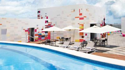The hotel’s rooftop deck affords panoramic views. // © 2013 Starwood Hotels & Resorts F