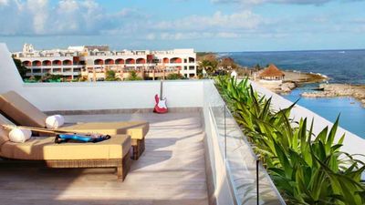 Some rooms offer expansive sky terraces. // © 2014 Hard Rock Hotel Riviera Maya