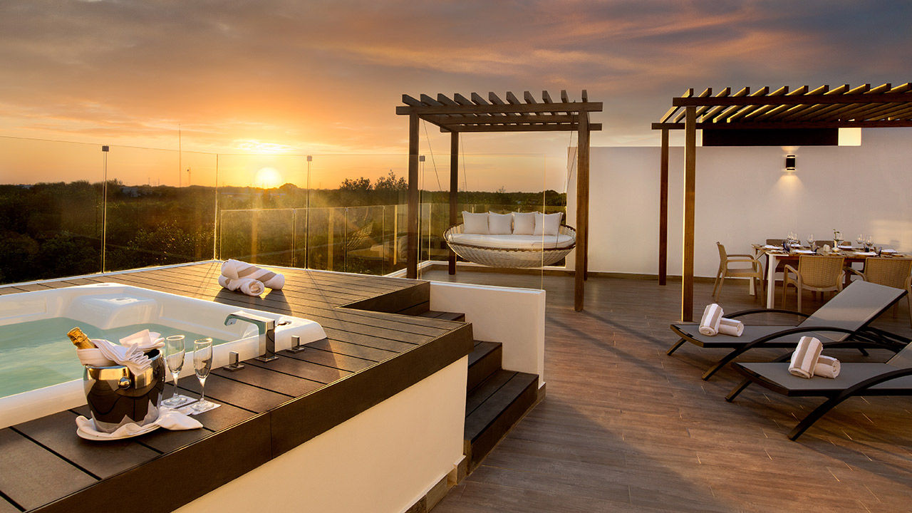 The three-bedroom penthouse residence has a 1,357-square-foot rooftop lounge.