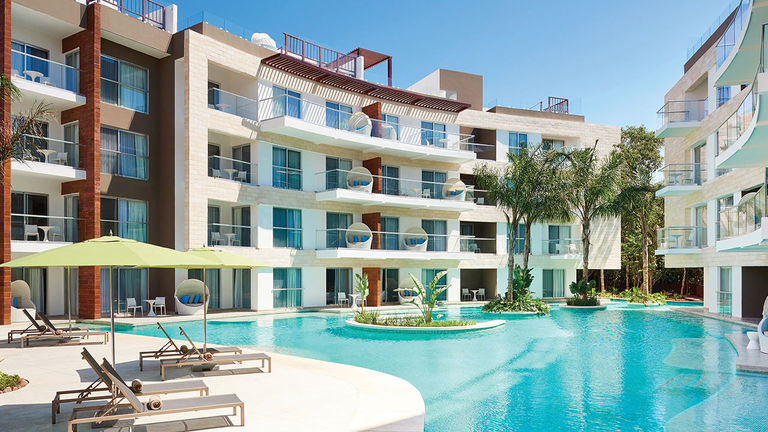 The Fives Playa Del Carmen features seven outdoor pools.