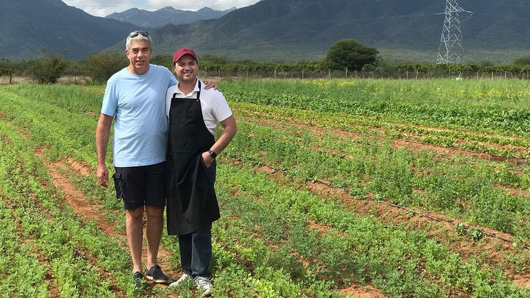 Chefs Thierry Blouet (left) and Jonaton Gomez Luna.