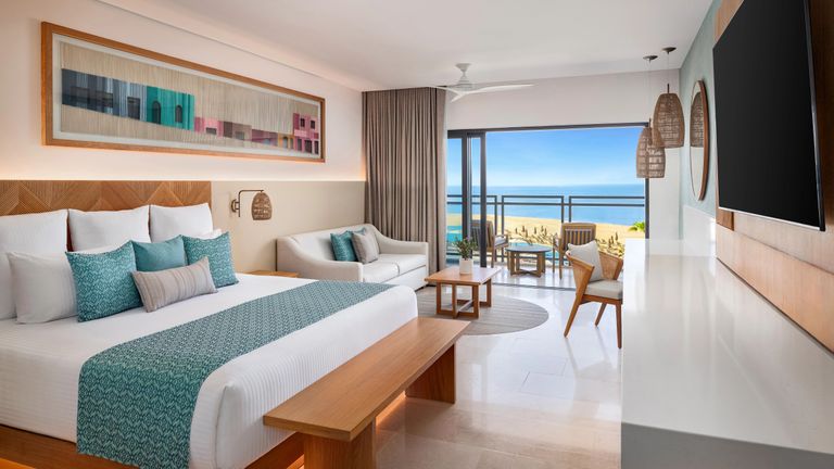 The resort has 358 rooms and suites are spacious, measuring at least 549 square feet.