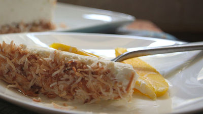 A variation on the Italian semifreddo, this concoction is flavored with coconut and lime. // © 2014 Creative Commons user shutterbean