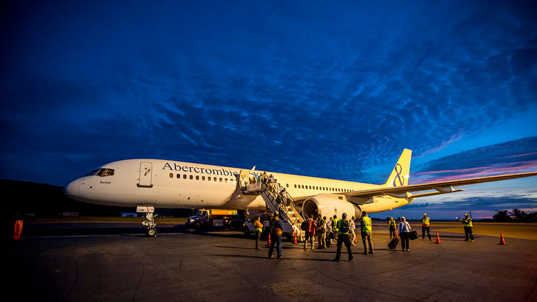 Travelers can fly in style while on Abercrombie & Kent's Around the World with Geoffrey Kent: An Inspiring Expedition by Private Jet itinerary.