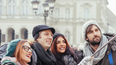 Selfie sticks are banned at many major tourist destinations. // © 2016 iStock