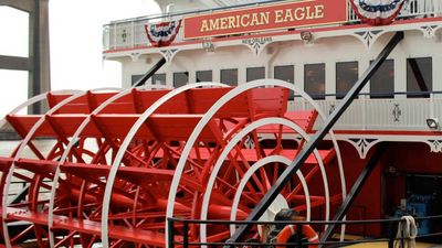 The 150-passenger steamboat features a patriotic theme. // © 2015 American Cruise Lines 2