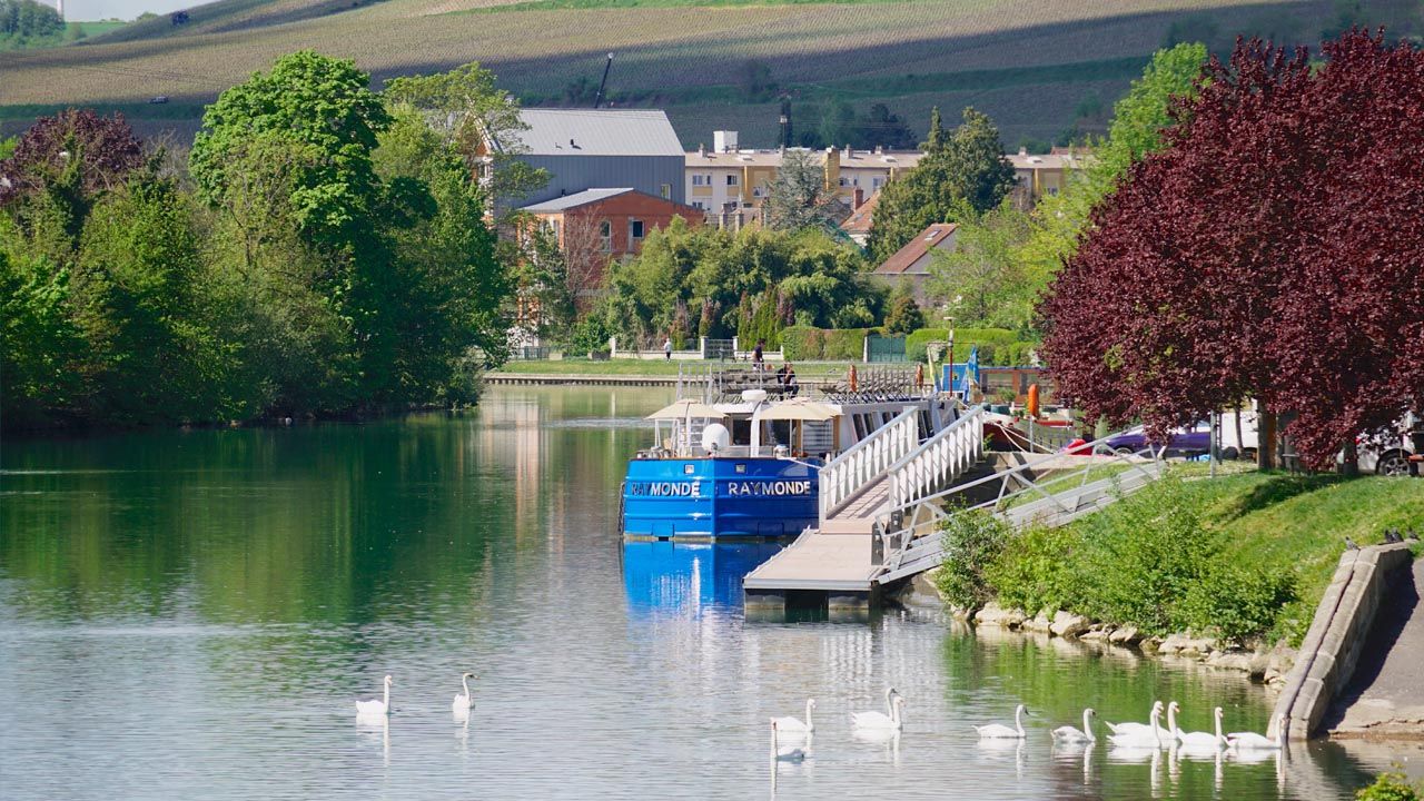 Barge ships, such as CroisiEurope Cruises’ Raymonde, offer guests a chance to get off the beaten path.