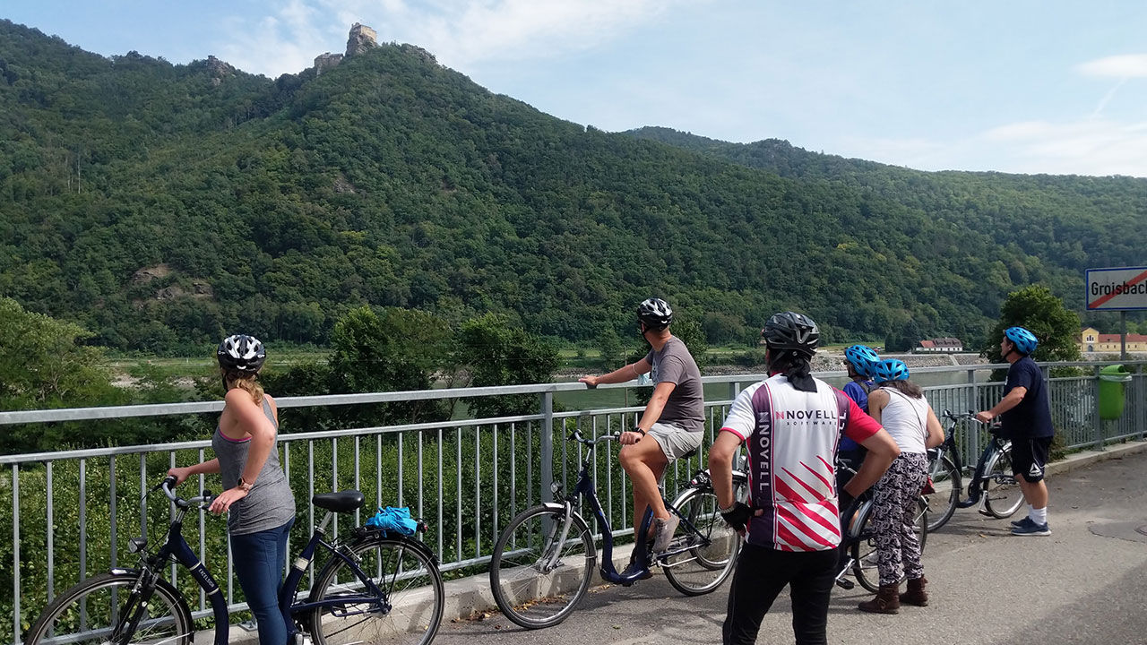 An activities manager leads excursions such as bike rides and hikes.