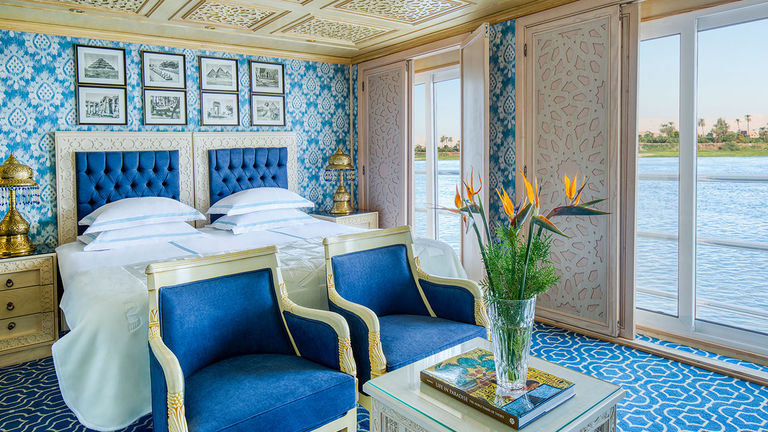 The Royal Suite on Uniworld’s S.S. Sphinx