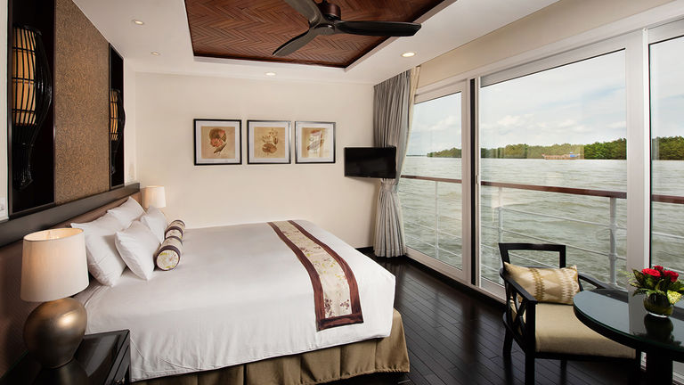 Panorama Suites feature floor-to-ceiling windows that open.