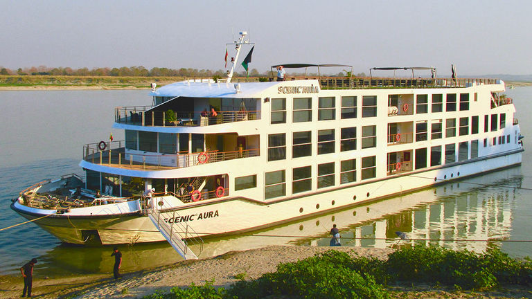 Most staterooms on the 44-passenger, all-suite Scenic Aura are in the Deluxe Suite category.