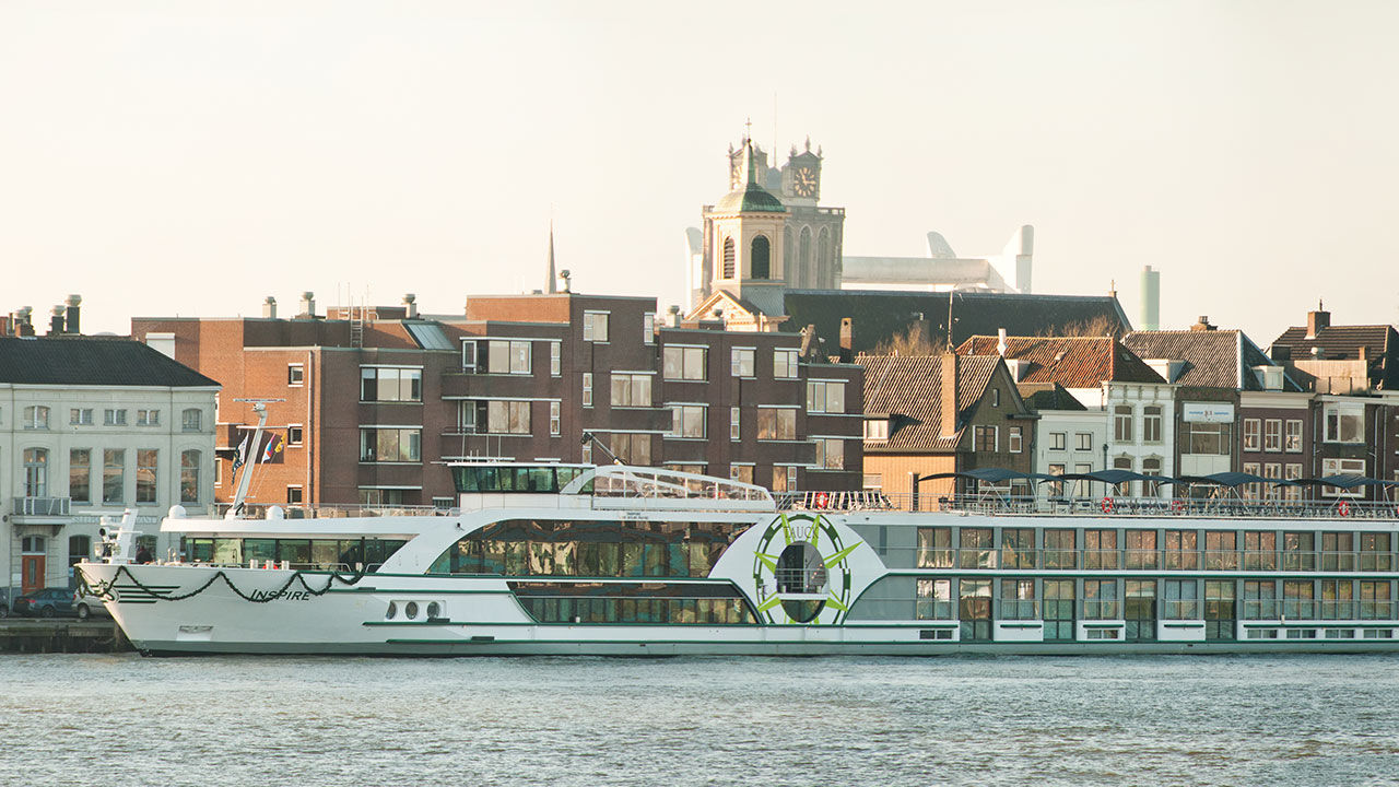 Inspire, Tauck's riverboat, offers a luxurious river cruising experience.