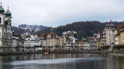 Daily free time is built into each Contiki itinerary, which might be spent strolling around in Lucerne, Switzerland.