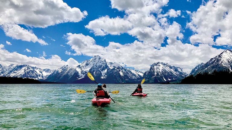 A scene from Backroads’ Grand Tetons & Yellowstone Multi-Adventure Tour