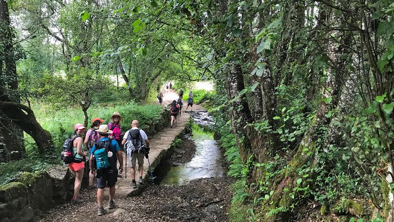 On the tour with G Adventures, travelers follow a day-to-day hiking plan.