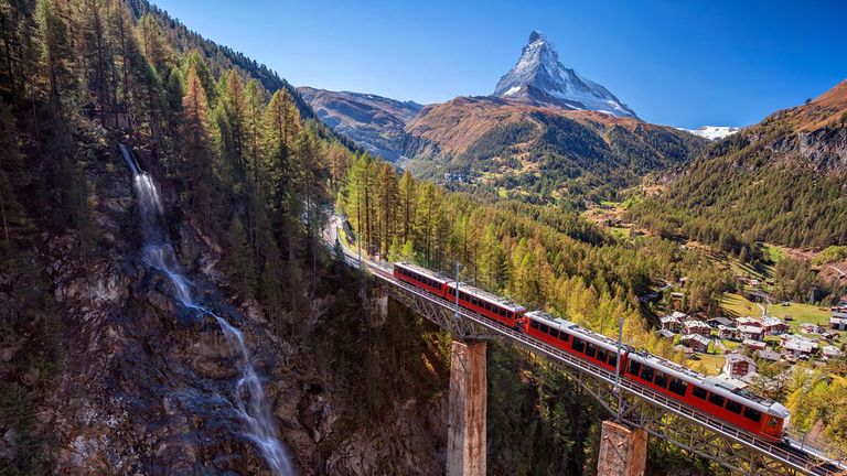 Rail vacations are popular in European countries.