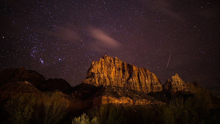 Clients can hike in Zion National Park as a part of Authentic Vacations’ Authentic America campaign.