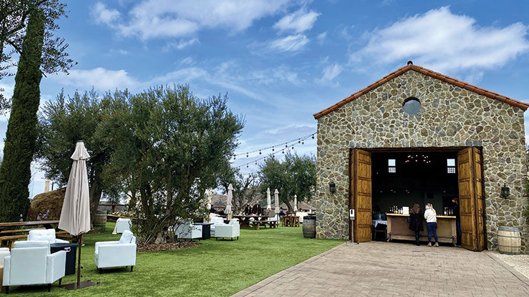 Cielo Farms features a reservation-only tasting room.