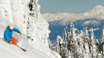 Skiiers have three peaks to ski and snowboard from at Sun Peaks Resort. // © 2015 Sun Peaks/Adam Stein 2