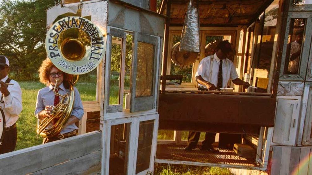 Preservation Hall Brass Band participated in the “The Music Box Roving Village” art project. // © 2015 Music Box 2