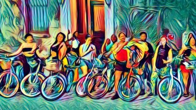 Ridinf bikes is a fantastic way to see New Orleans. // © 2017 Arts District Bike Rental