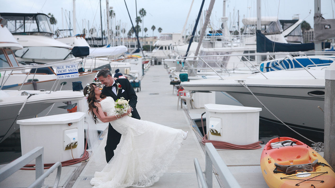 Geri Harvey and Jeff Gundlach held a second wedding ceremony at The Portofino Hotel & Marina in Redondo Beach, Calif., in October 2017.