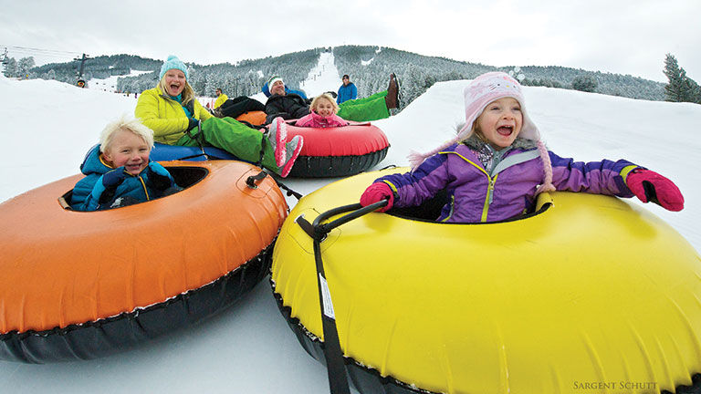 Family-friendly Snow King Resort offers snow tubing and other activities.