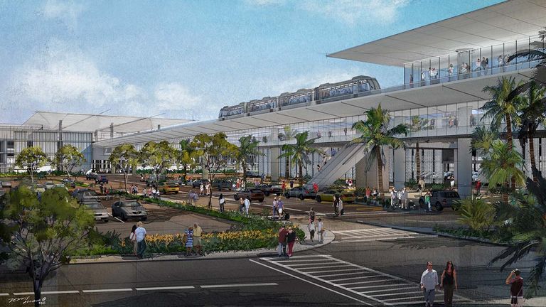 The LAMP project will also bring a consolidated rental-car facility.