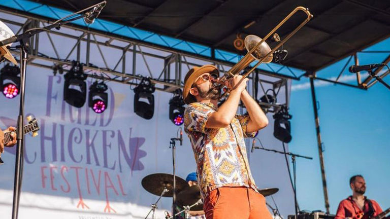 The National Fried Chicken Festival offers live music in addition to favorite foods.