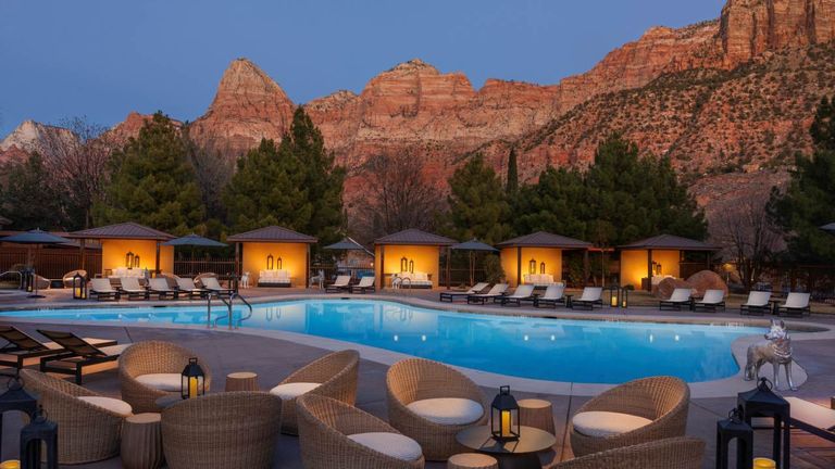 Red Cliffs Lodge was recently rebranded and renovated and offers incredible red-rock views and easy park access.