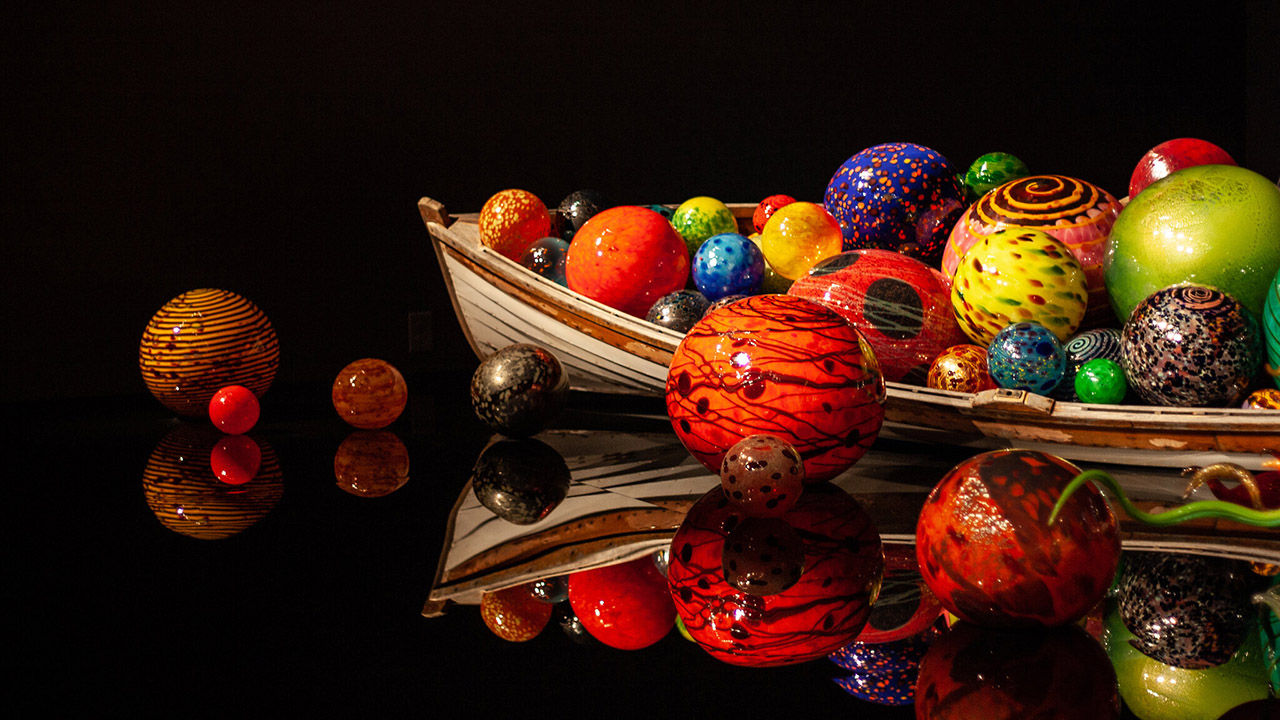 The whimsical and highly Instagrammable Chihuly Garden and Glass is a symbol of art in Seattle.