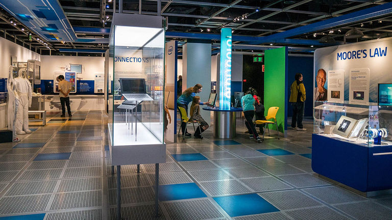 to the Intel Museum learn about Intel’s history as a leading chip-maker.