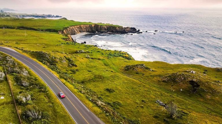 Clients can drive Highway 1 for 600 miles up the California coastline.