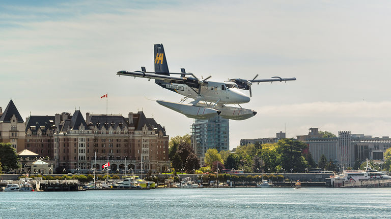 Clients can go flightseeing with Harbour Air.
